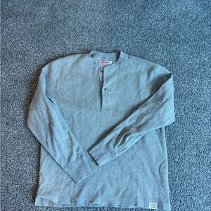 Filson Long-Sleeve Henley in Soft Blue-Grey
